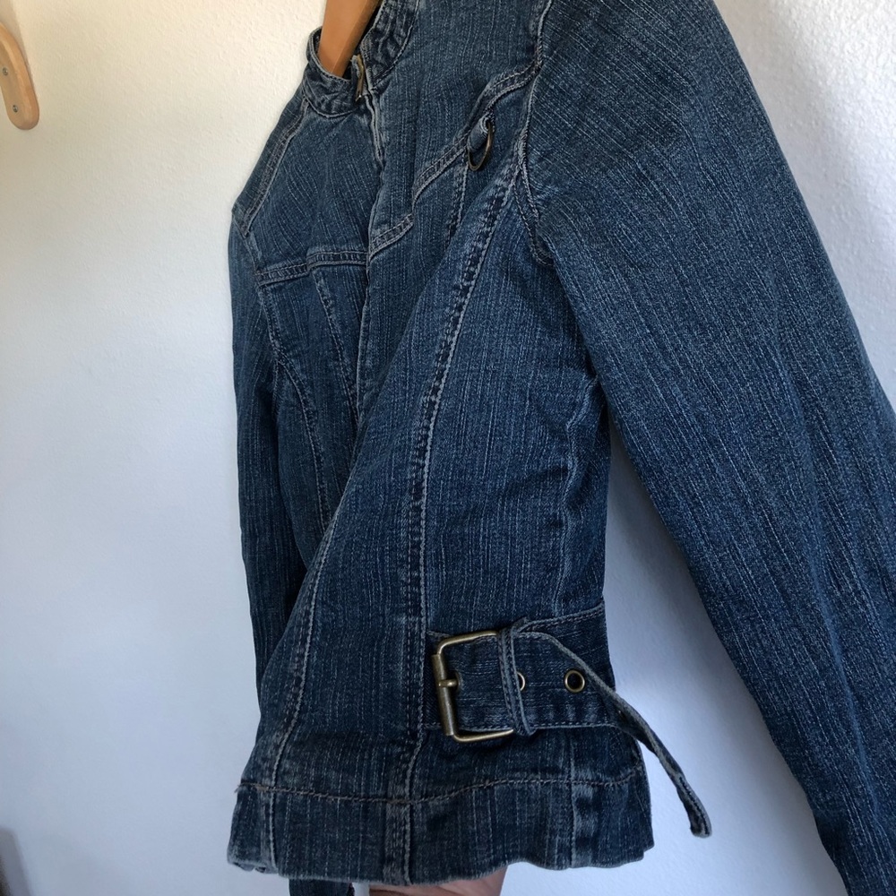 DKNY Denim Moto Jacket